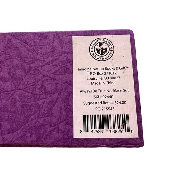 Always Be True Necklace Set Wearable inspirations charms and chain all in a box. - Picture 4 of 5